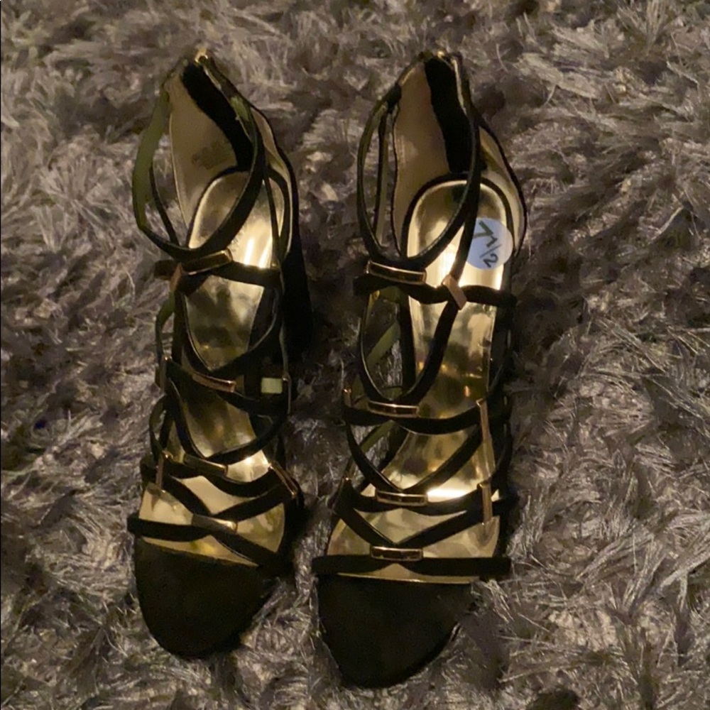 Black Block Heels